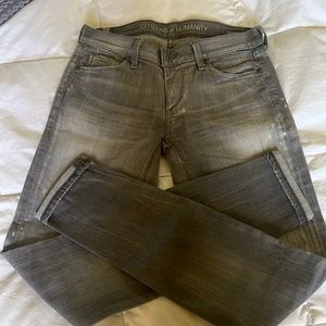 EUC COH distressed grey Avedon Skinny Jeans